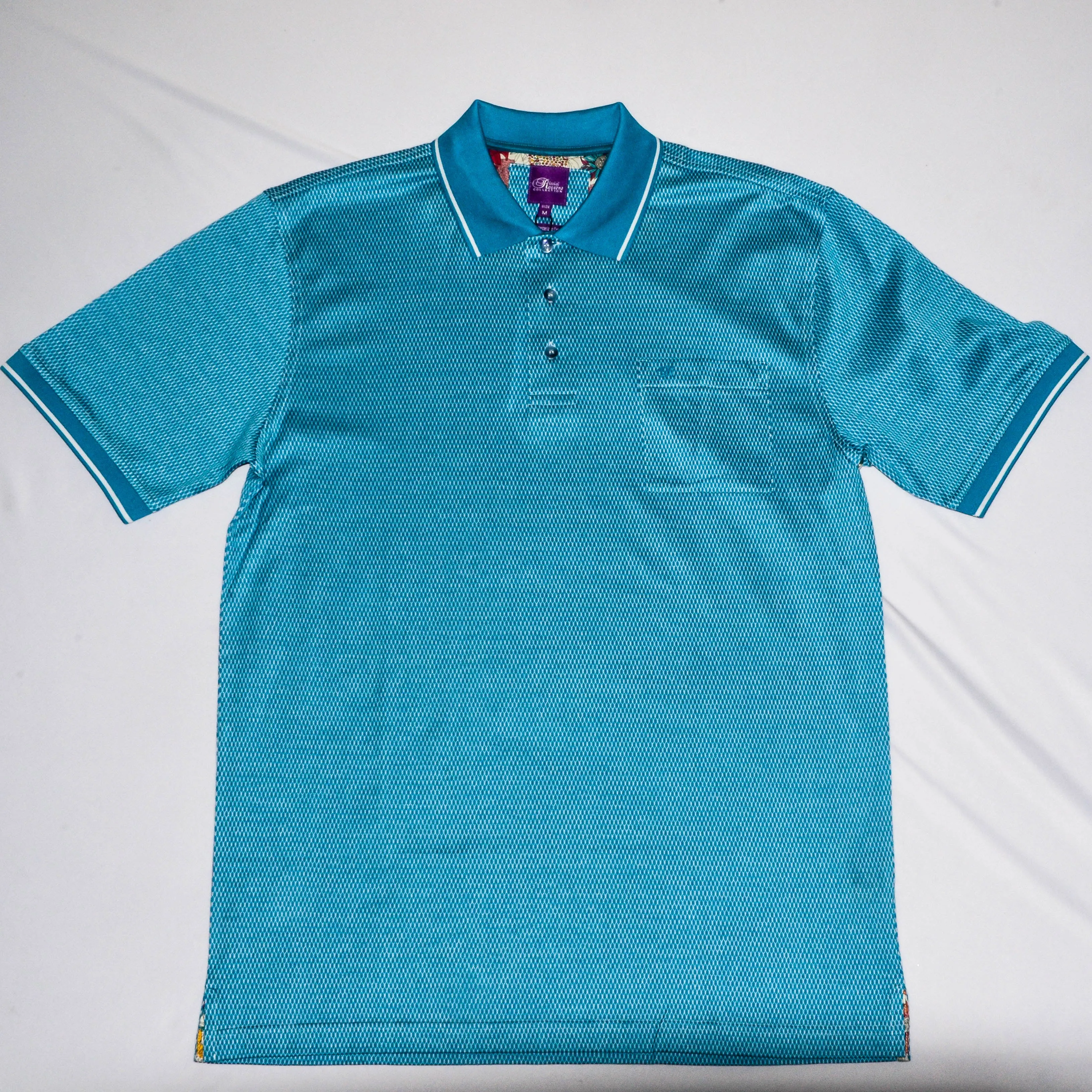 Rossini Teal Blue Golfer Double Mercerized