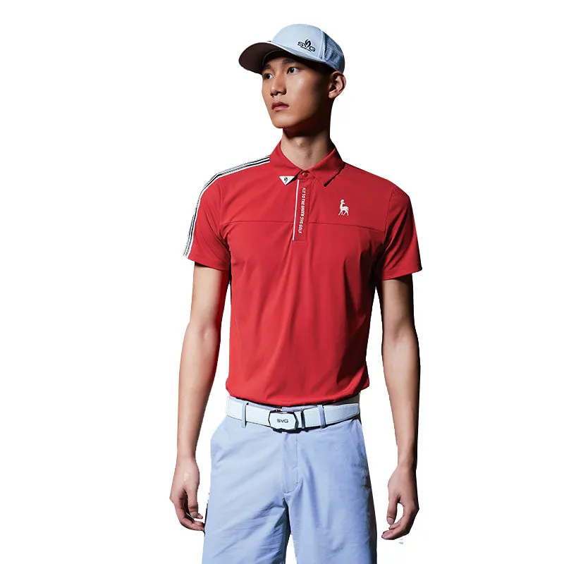 SVG Golf Men's Stitching Short-Sleeved Lapel POLO Shirt