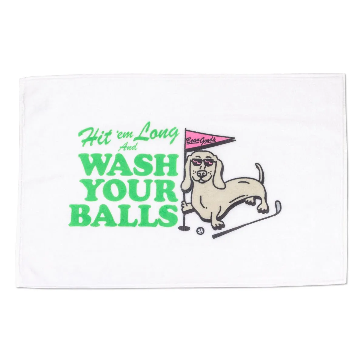 swingin' wieners golf club golf towel