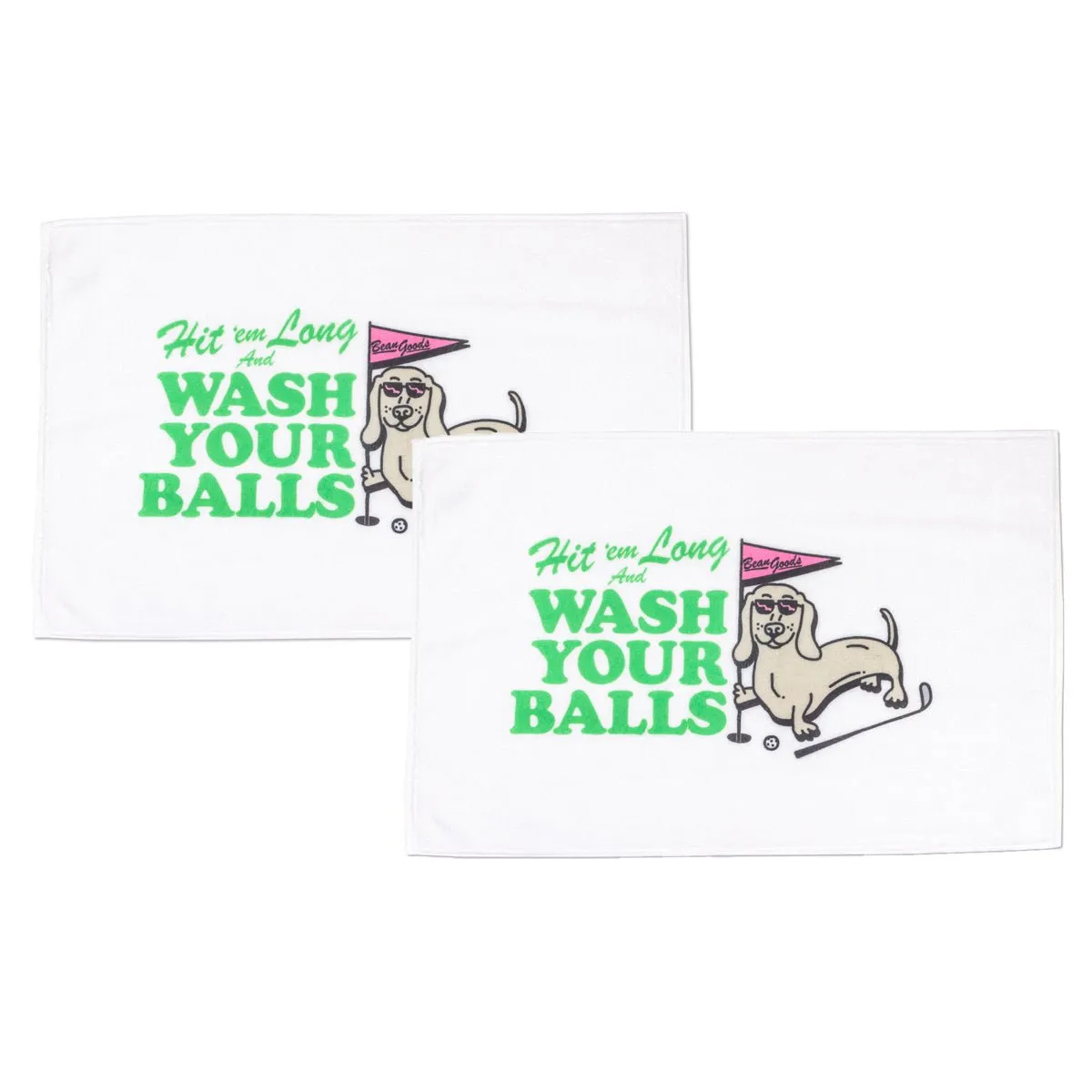 swingin' wieners golf club golf towel