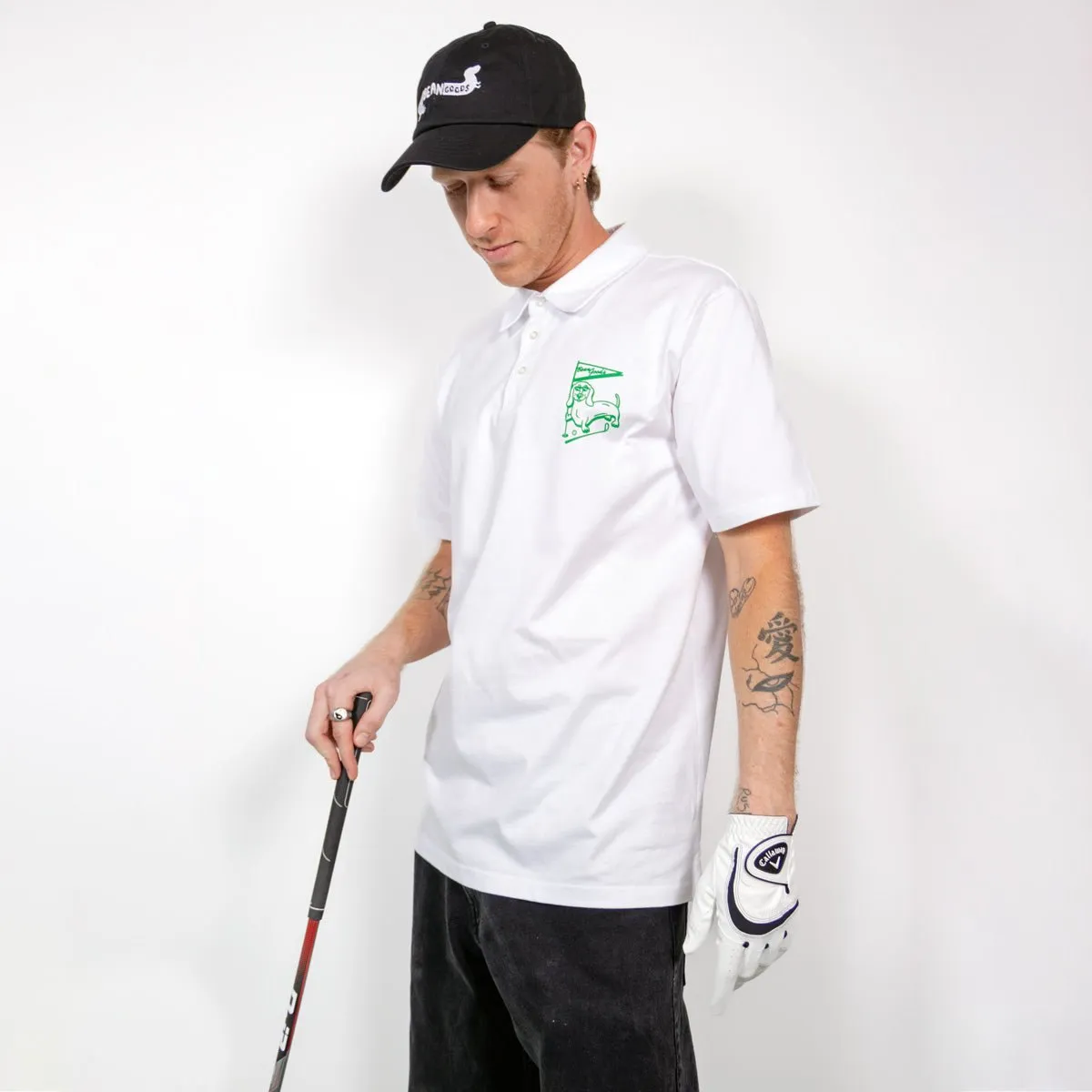 swingin' wieners golf club unisex polo