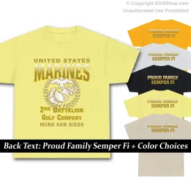 T-Shirt: Golf Co. MCRD San Diego (EGA   Back Proud Family)