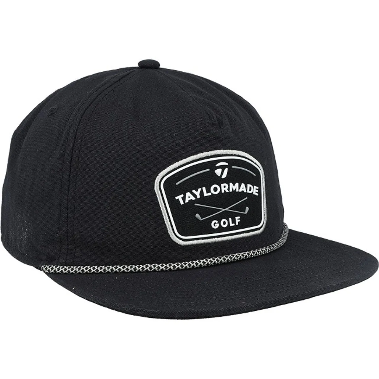 Taylormade Golf 2024 Daytona Rope Cap Black Hat Performance Snapback One Size