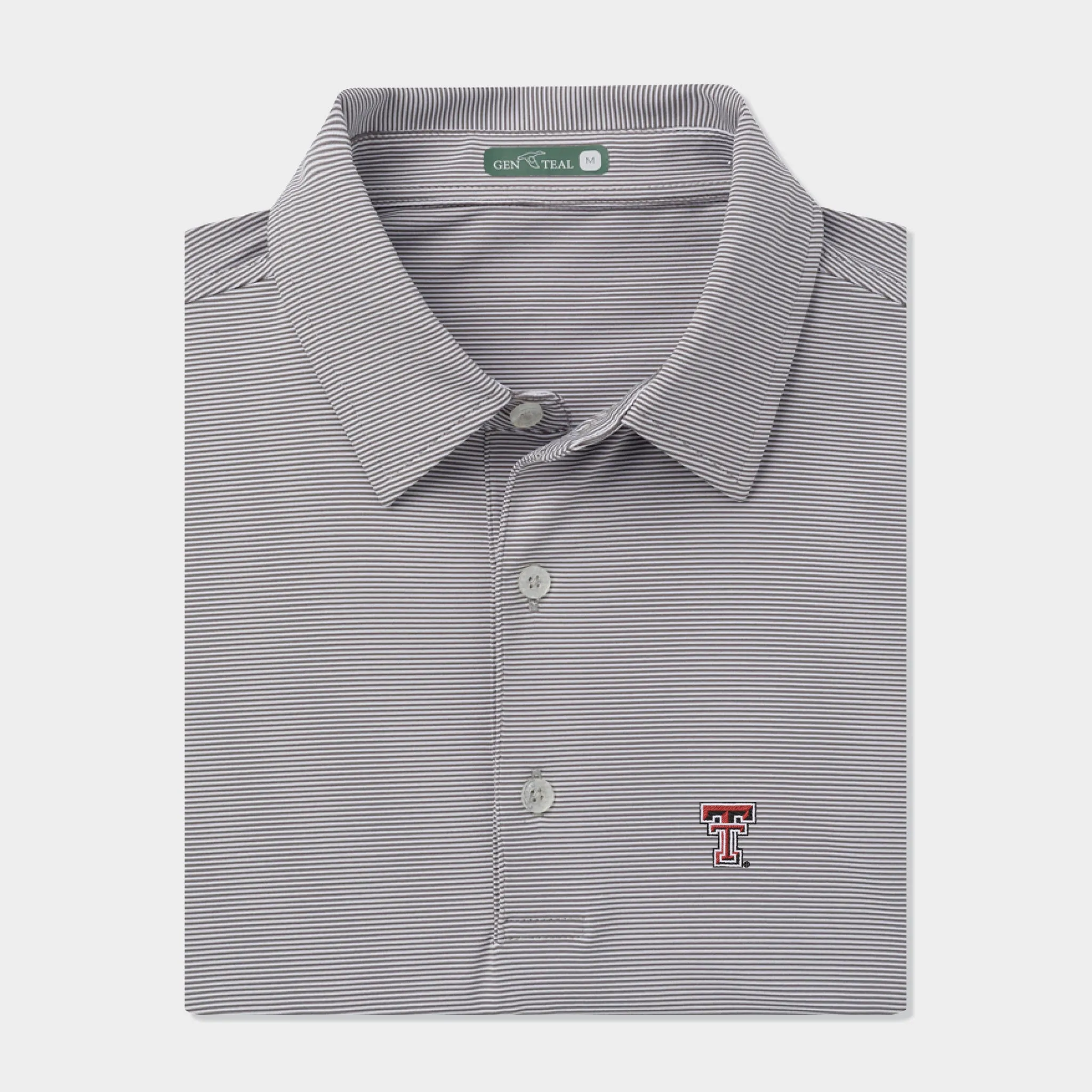 Texas Tech Pinstripe Performance Polo