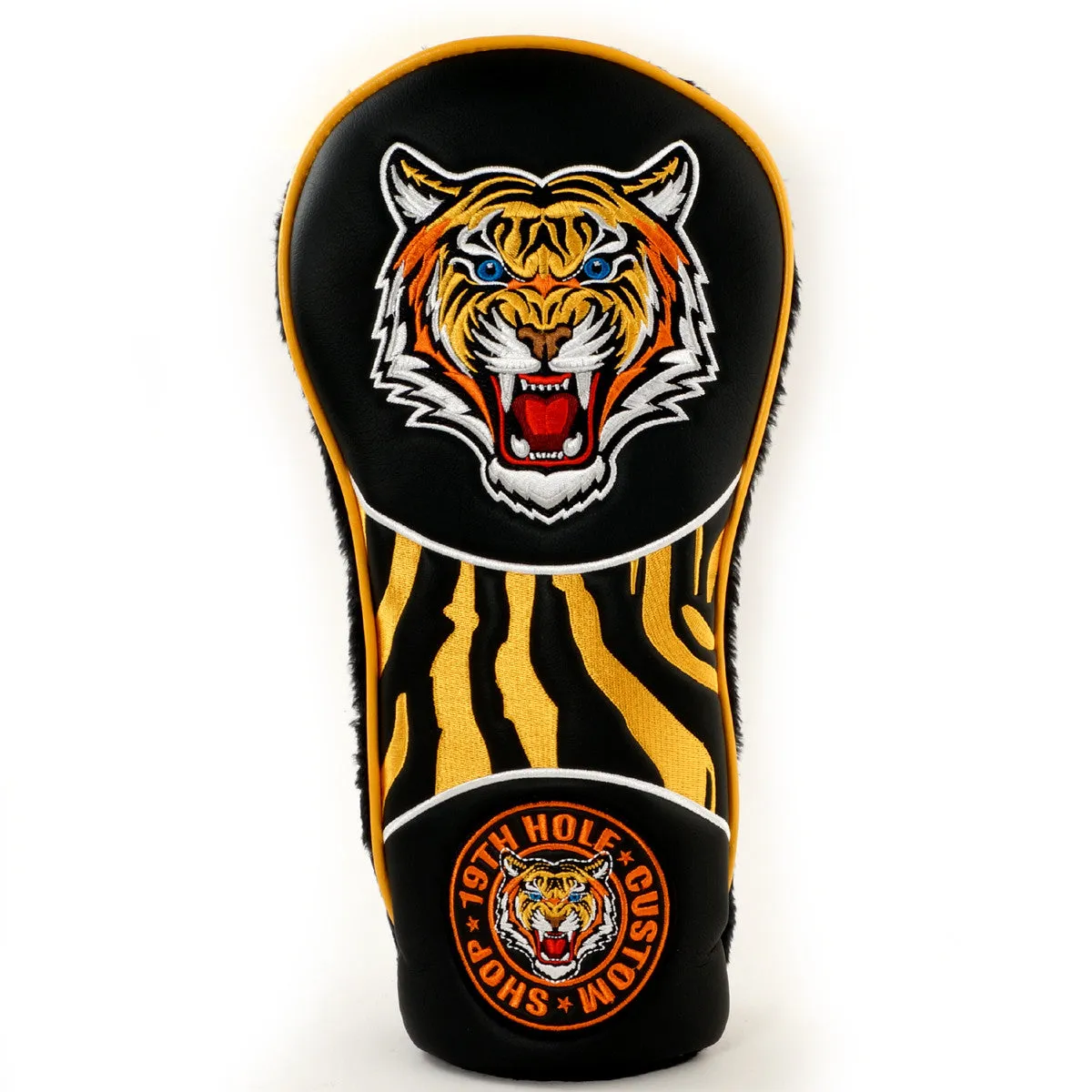 Tiger Retro Style Driver Head cover, Black