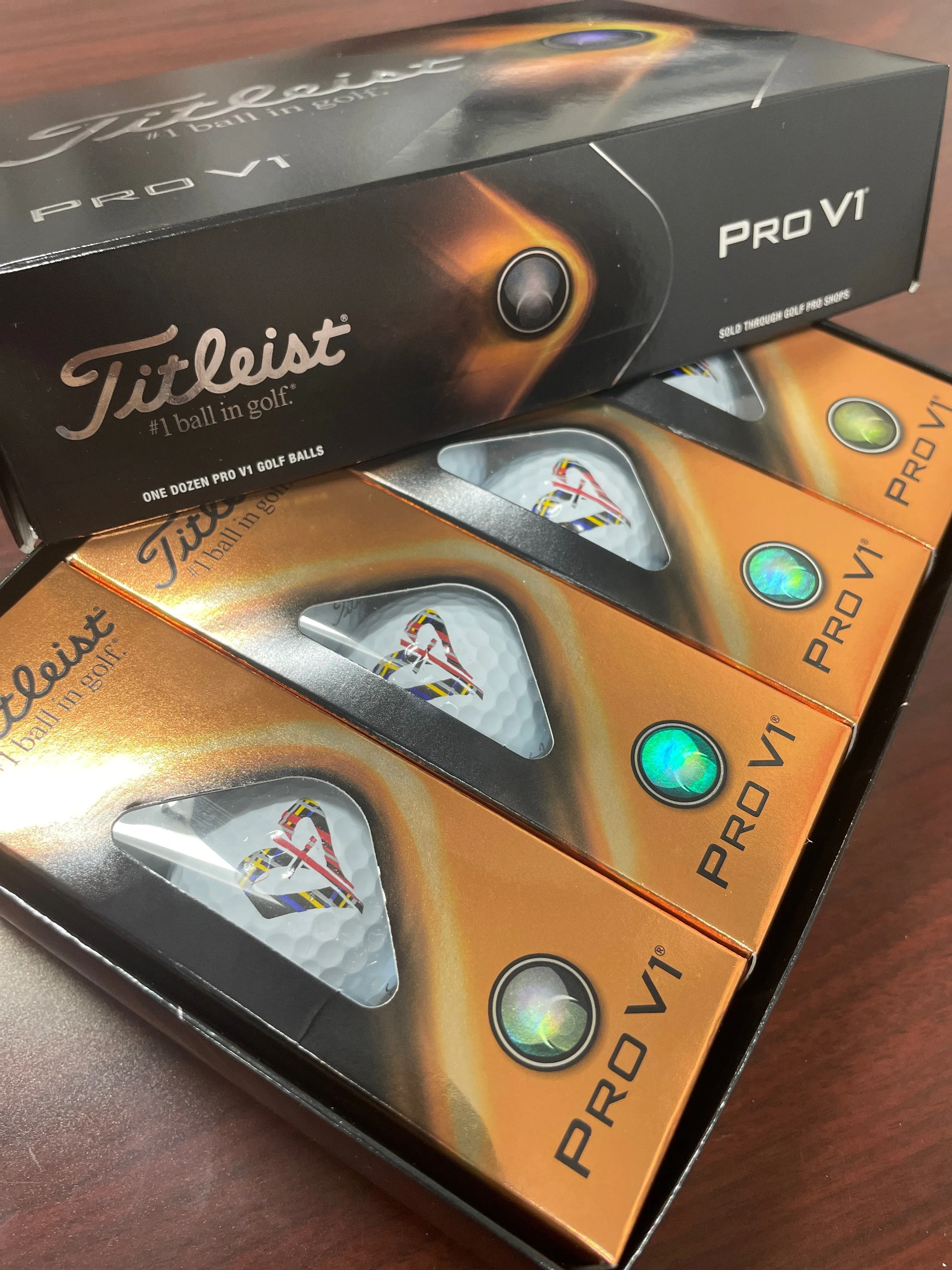 Titleist Pro-V1 Plaid Heart Golf Balls (Dozen)