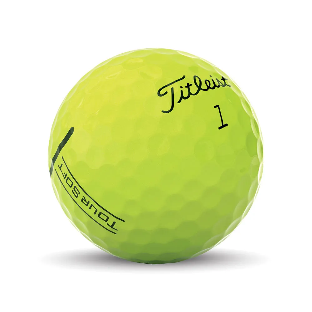 Titleist Tour Soft Yellow - Custom Logo Imprint (Prior Generation)