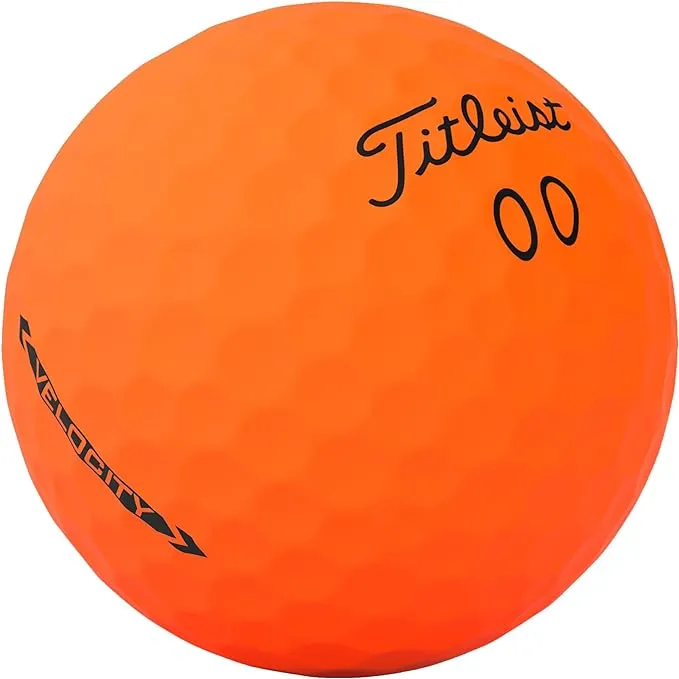 Titleist Velocity (1 Dozen) Golf Balls - Matte Orange