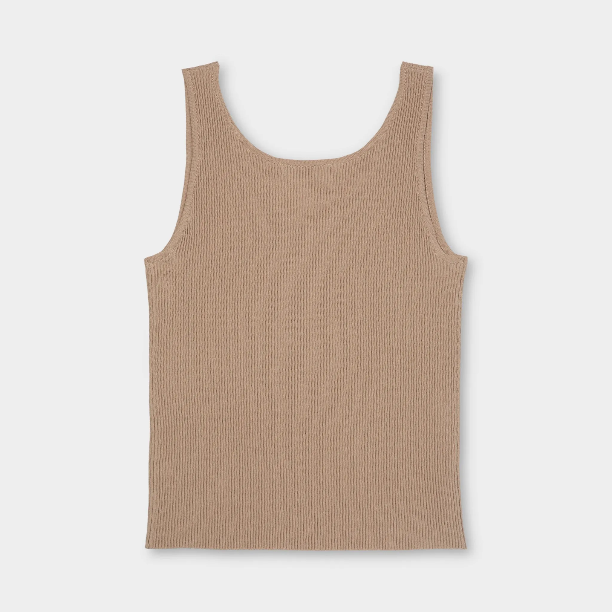 V-Neck Rib Shell