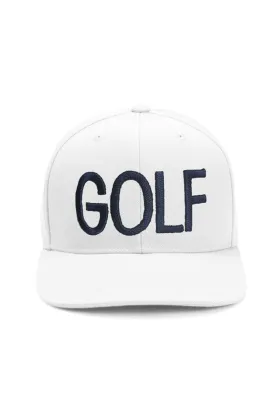 White GOLF Snapback Hat