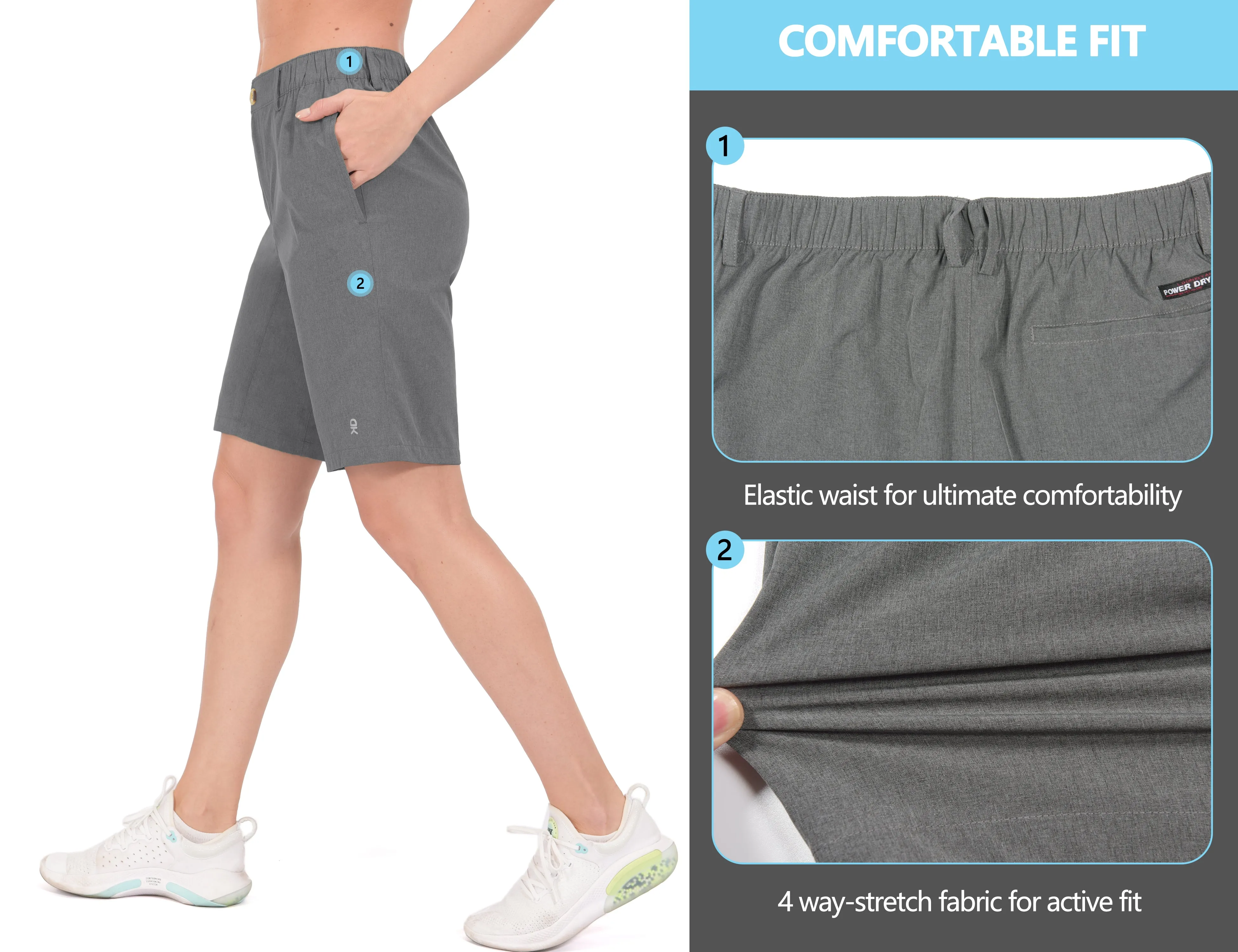 Women's Bermuda Quick Dry Golf Shorts