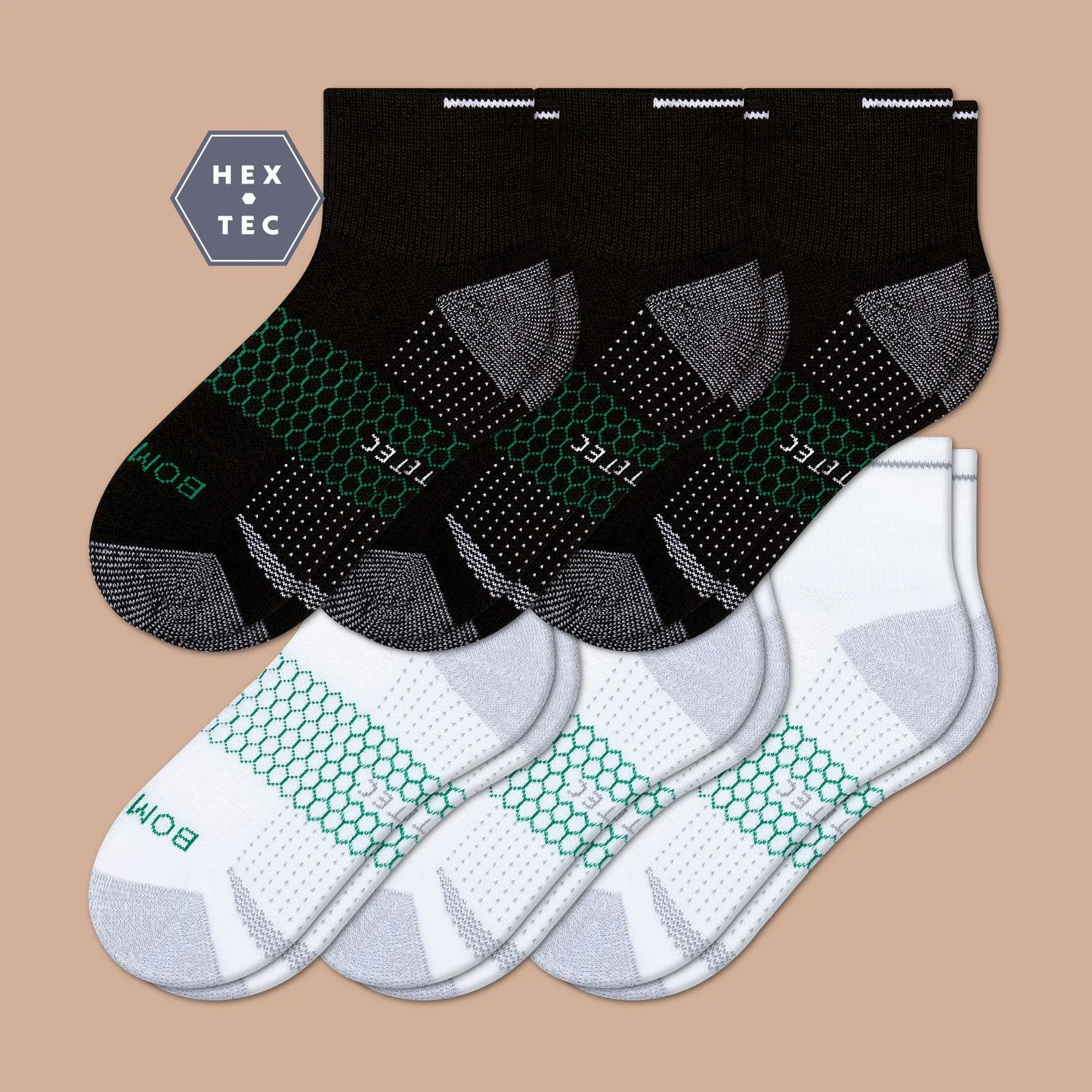 Women's Performance Golf Quarter Sock 6-Pack