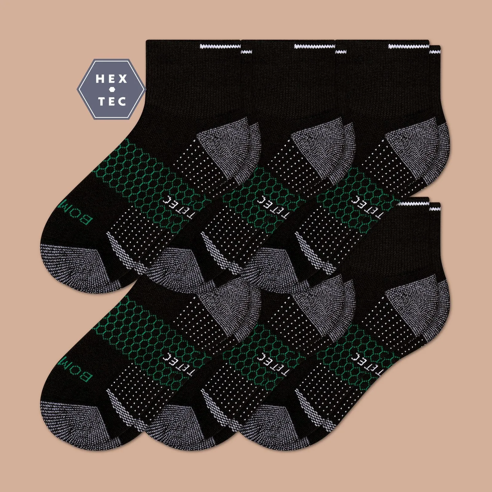 Women's Performance Golf Quarter Sock 6-Pack