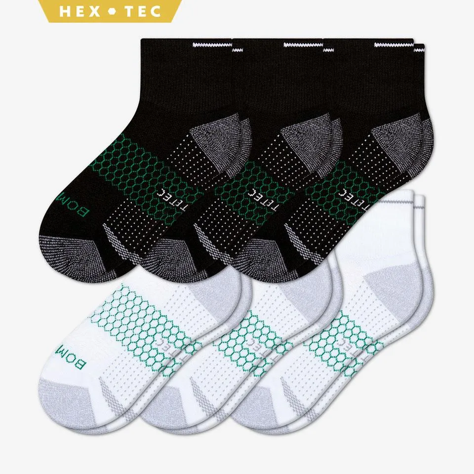 Women's Performance Golf Quarter Sock 6-Pack