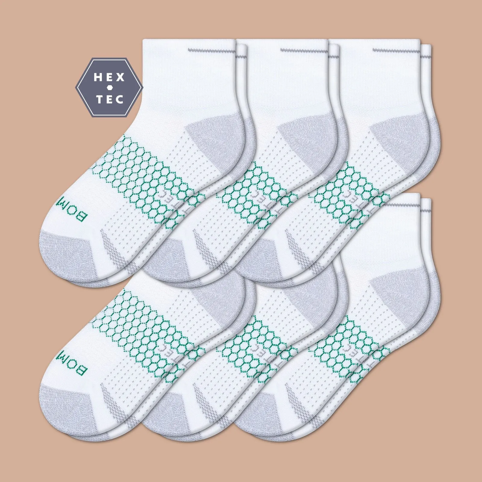 Women's Performance Golf Quarter Sock 6-Pack